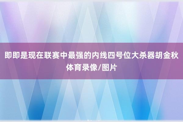 即即是现在联赛中最强的内线四号位大杀器胡金秋体育录像/图片