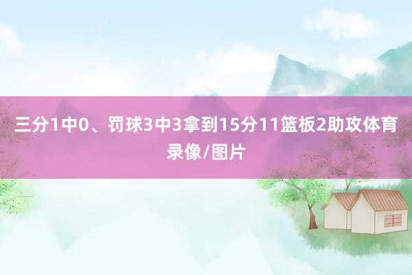 三分1中0、罚球3中3拿到15分11篮板2助攻体育录像/图片