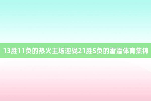 13胜11负的热火主场迎战21胜5负的雷霆体育集锦